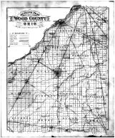 Wood County Outline Map, Wood County 1886